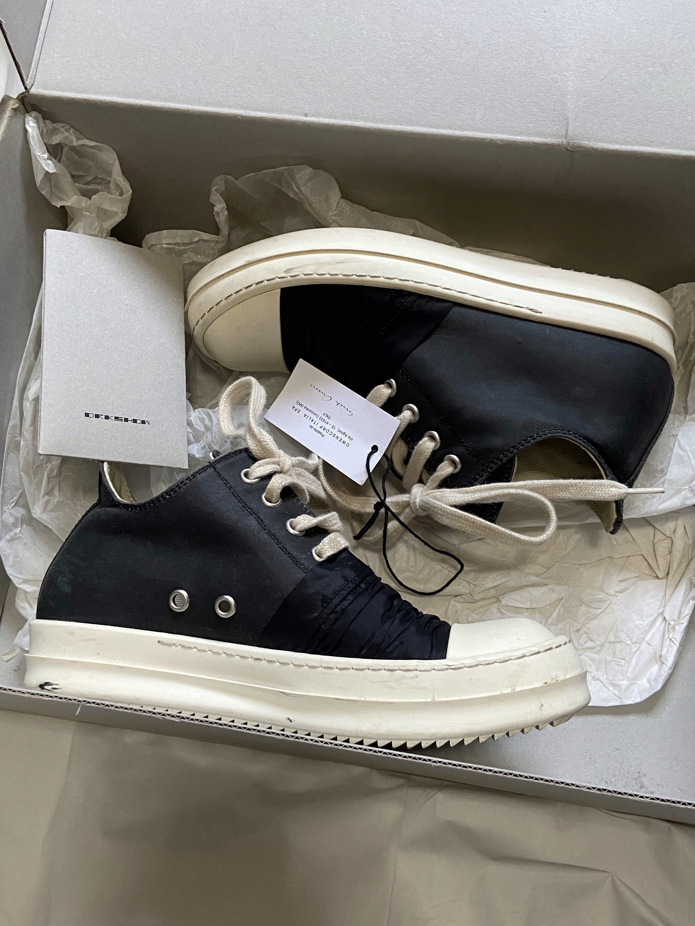 Rick Owens DRKSHDW Hustler Ramones 35.5 - 10