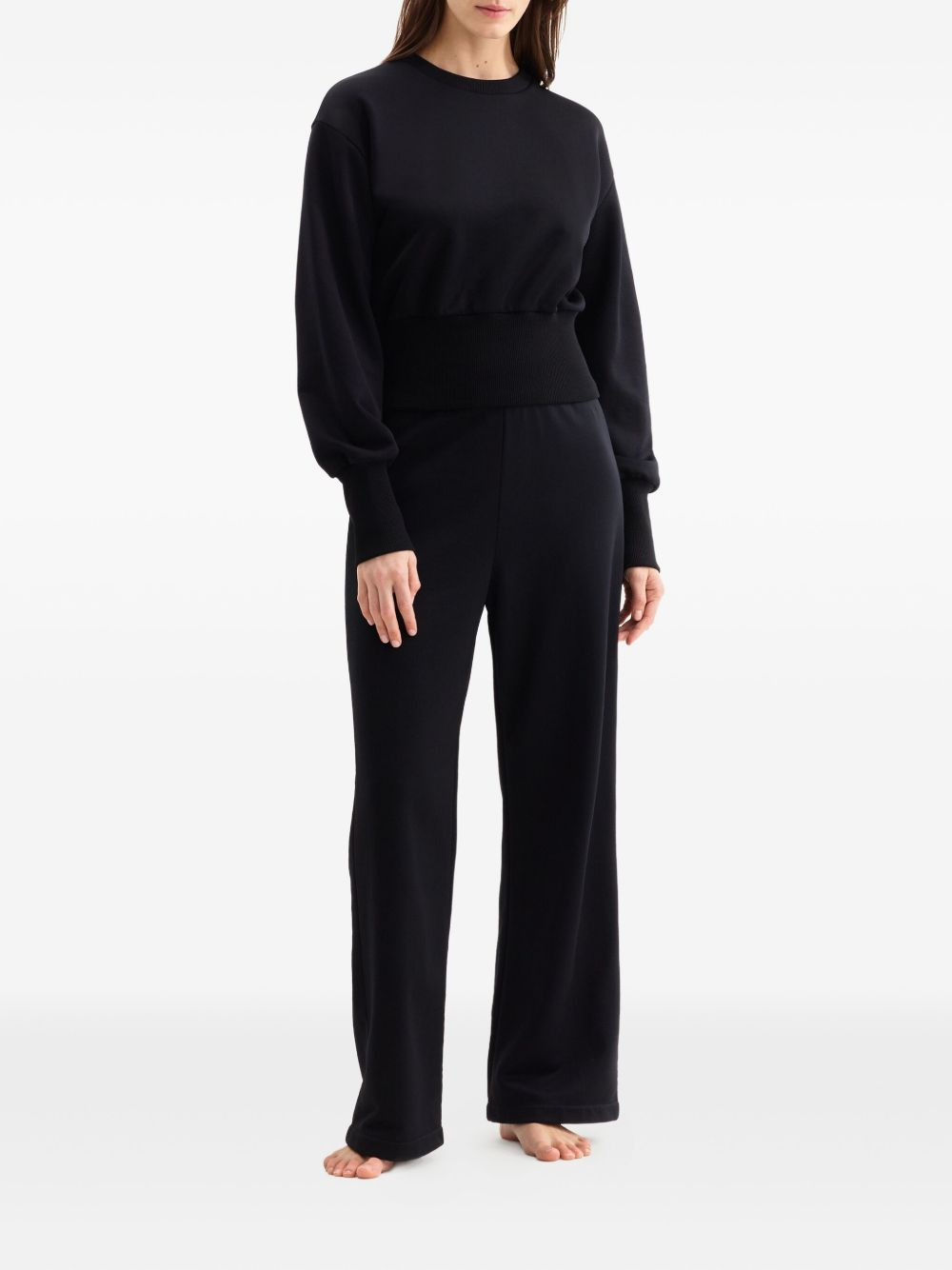 banded cuffed sweatshirt - 2