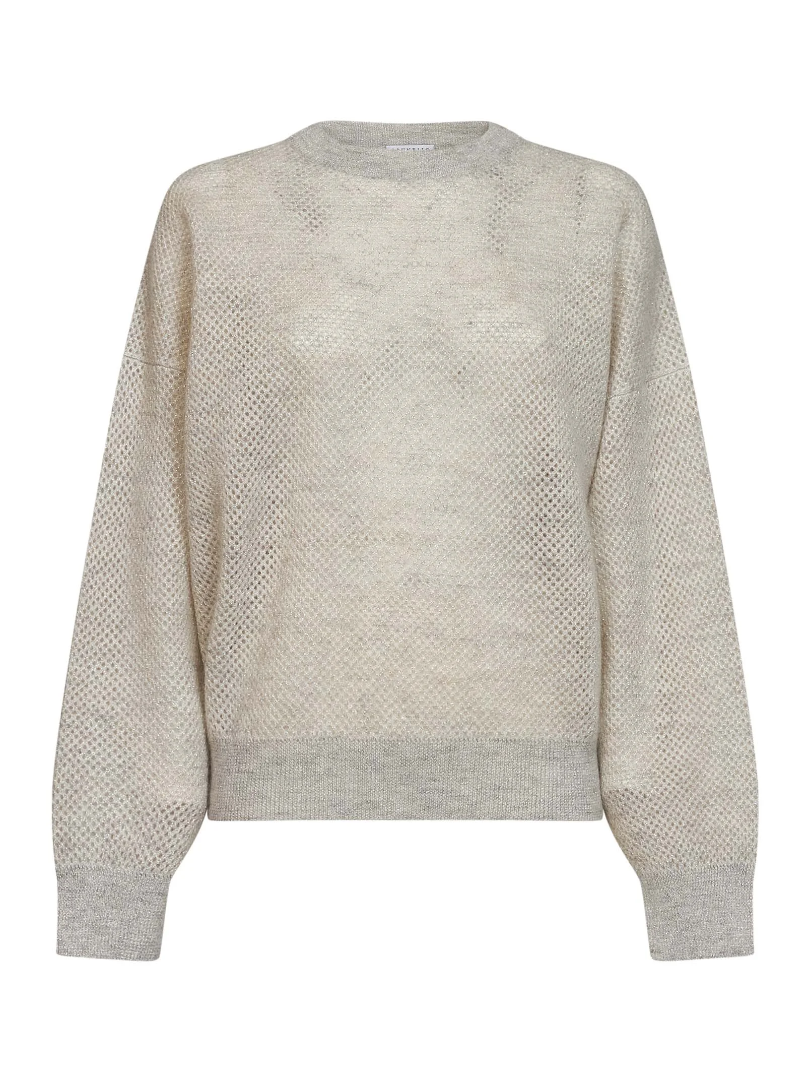 Ivory Sparkling double-knit Net sweater - 1