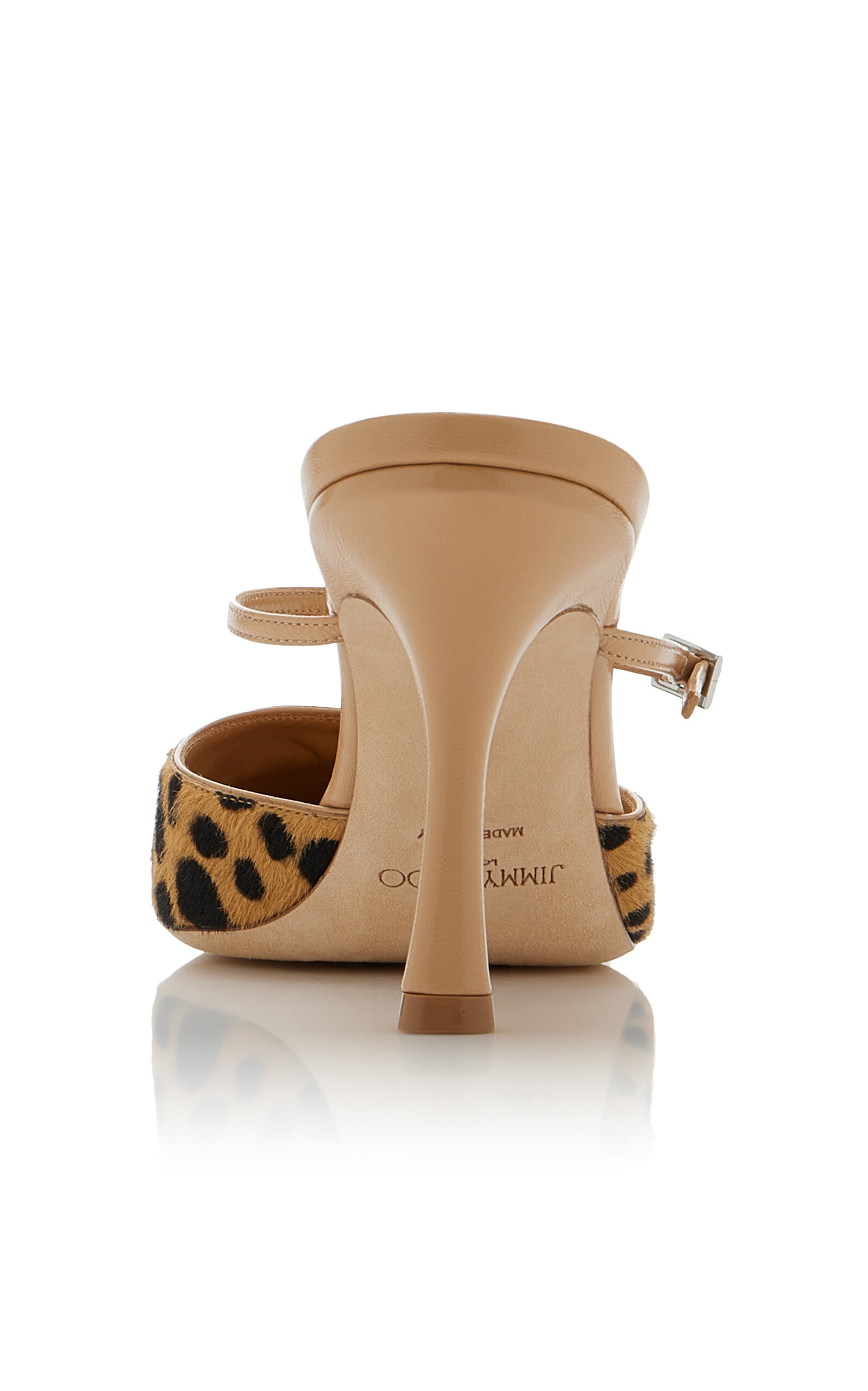 x Conner Ives Gloria Cheetah-Print Pony Hair Mules animal - 6