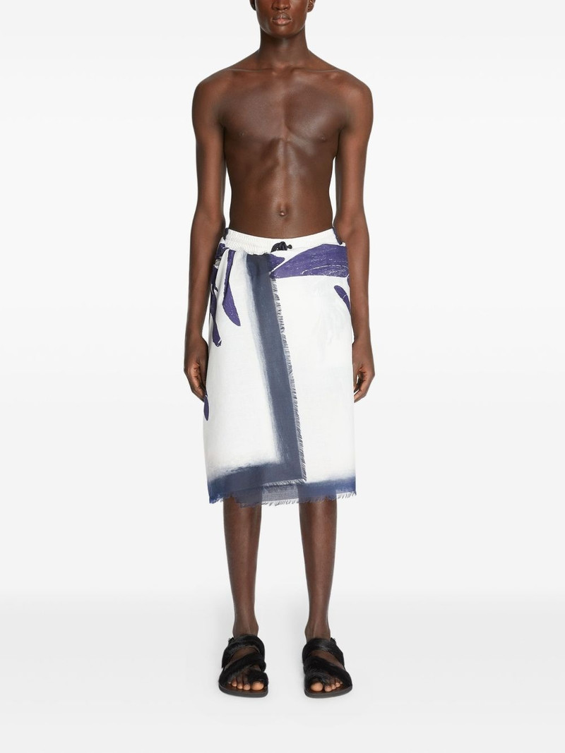 Dries Van Noten abstract-print cover-up outlook