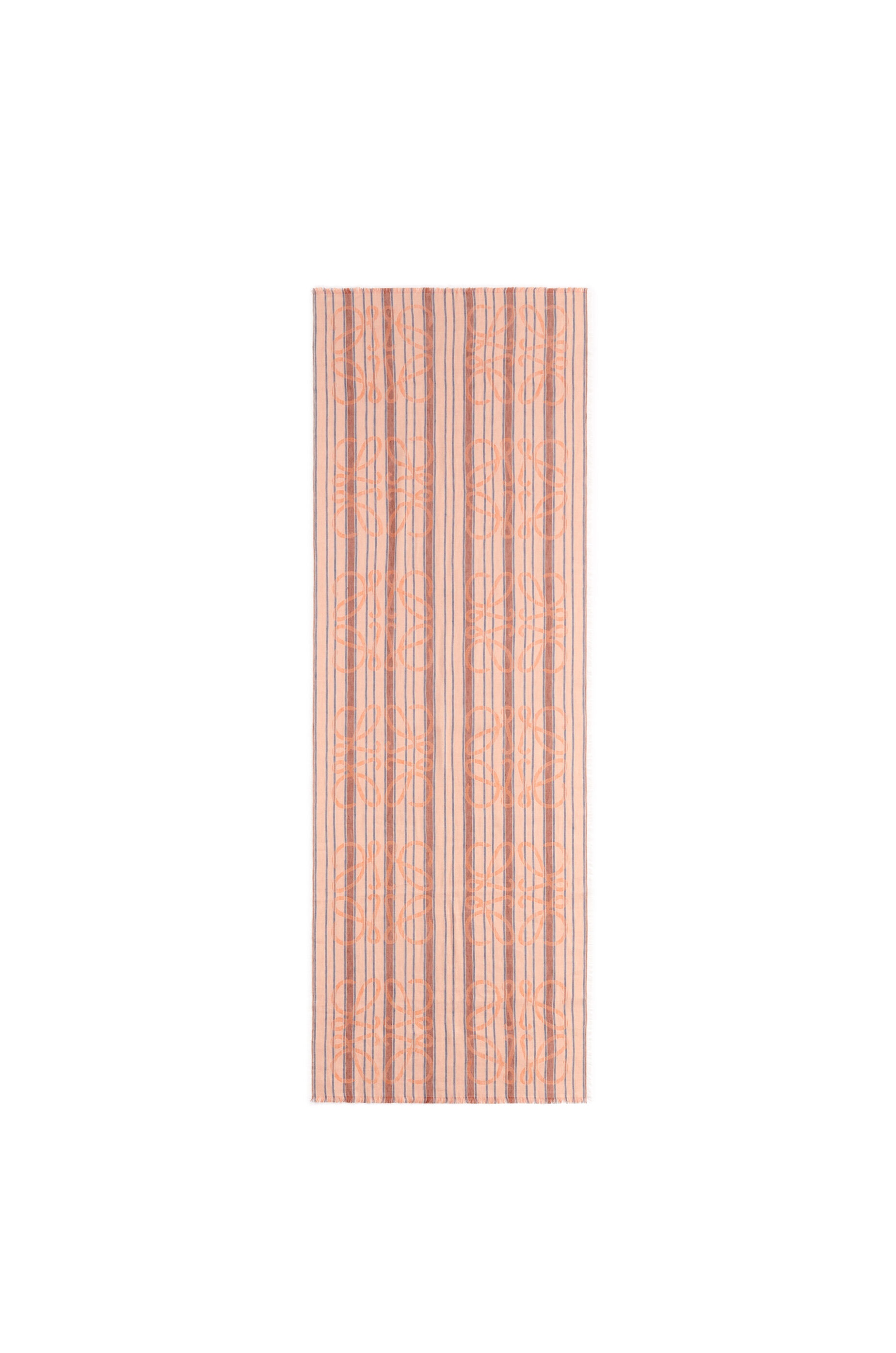 Anagram stripe scarf in linen - 3