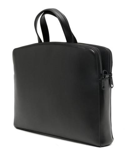 Paul Smith logo-print leather laptop bag outlook