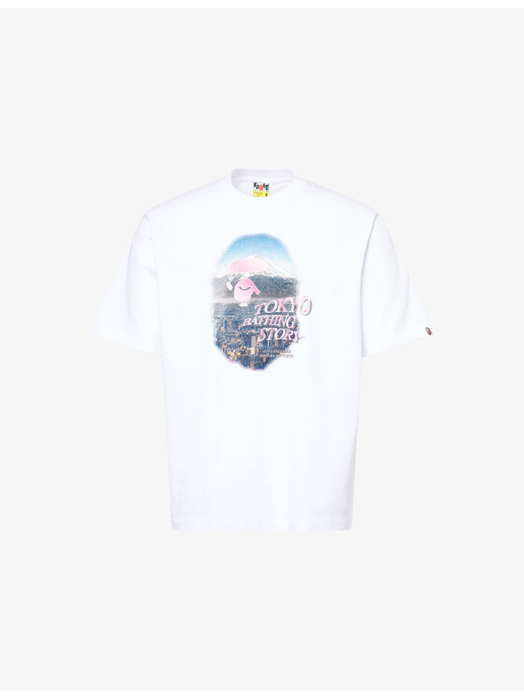 Cityscape Ape Head Cotton-Jersey T-Shirt - 1