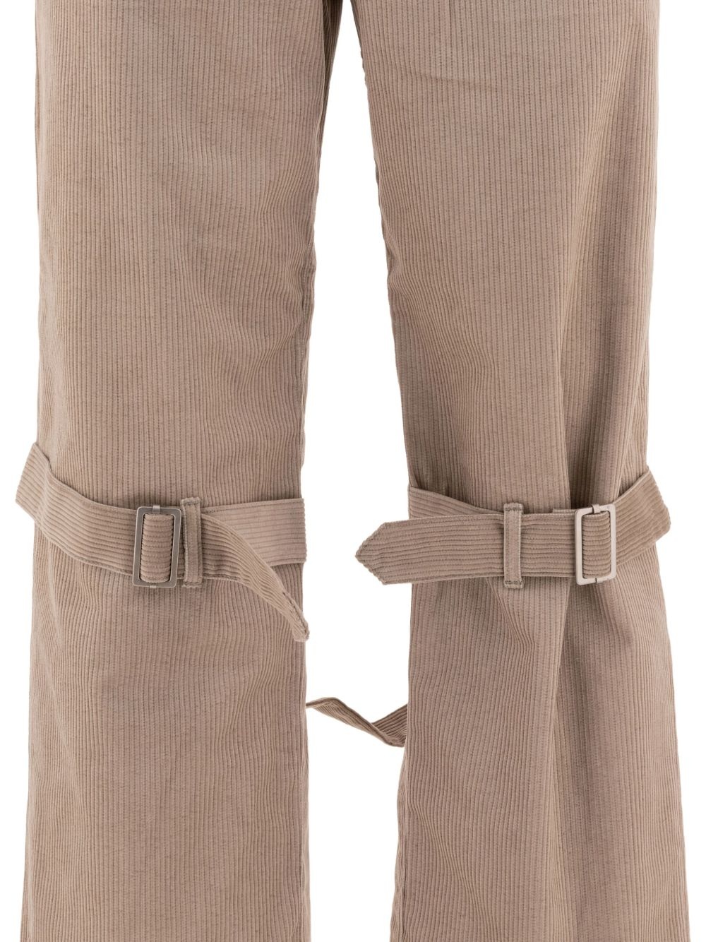 buckle-strap trousers - 3