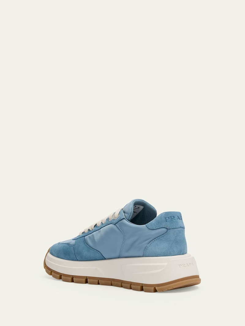 Prada Prax Suede Logo Runner Sneakers outlook