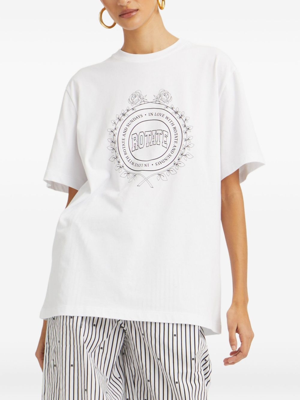logo print T-shirt - 2
