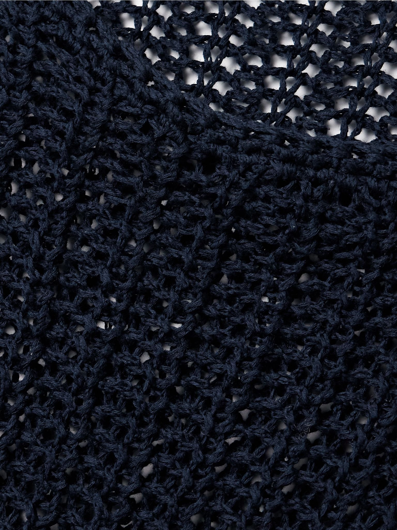 Elowen open-knit cotton sweater Navy - 4