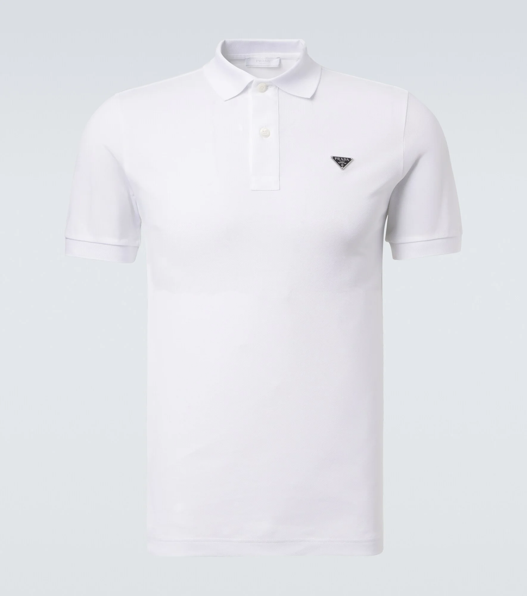 Cotton piqué polo shirt - 1
