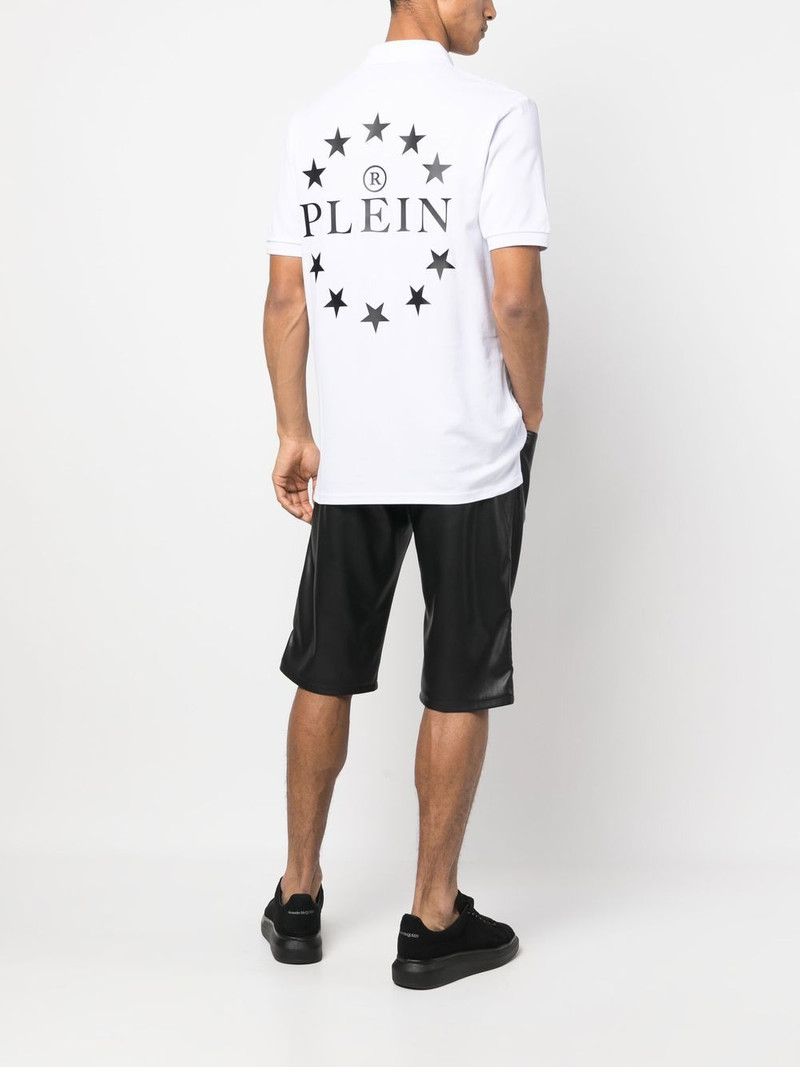 PHILIPP PLEIN logo-print cotton polo shirt outlook