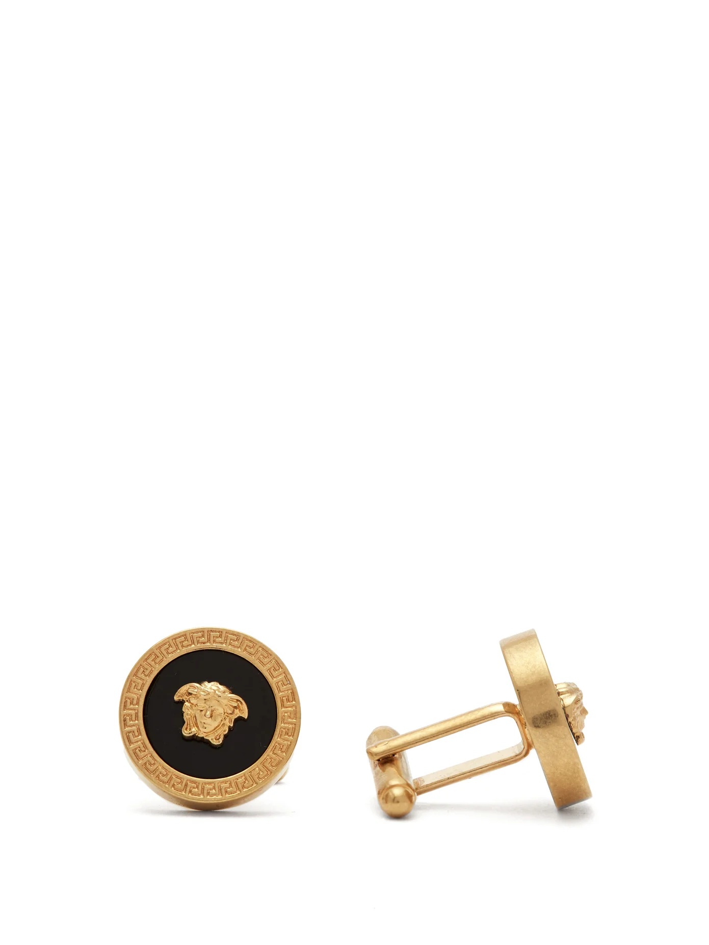 Greek Key & Medusa-head cufflinks - 1