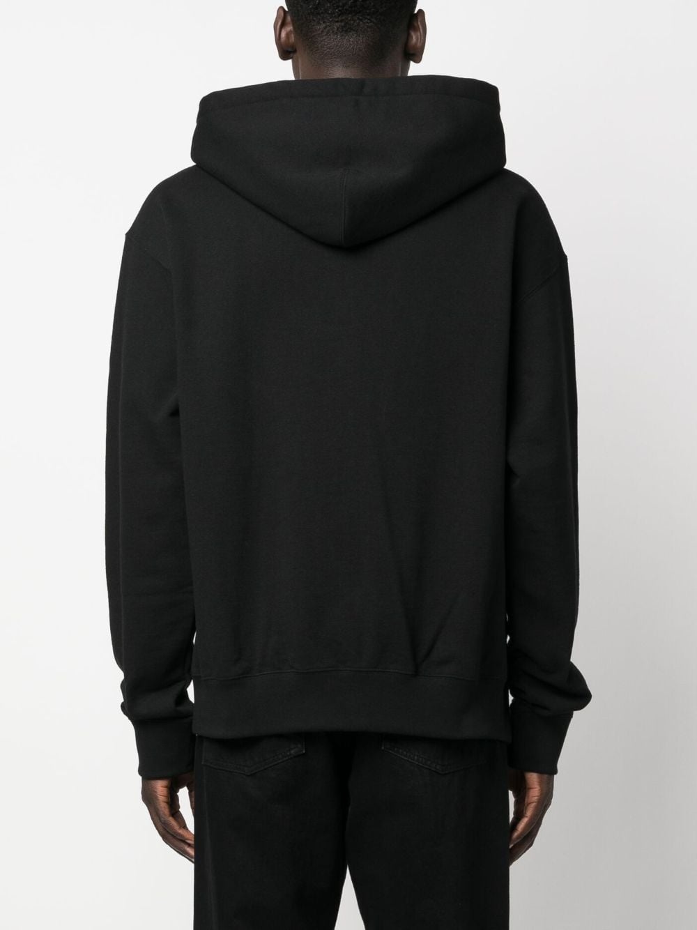 zipped cotton hoodie - 4