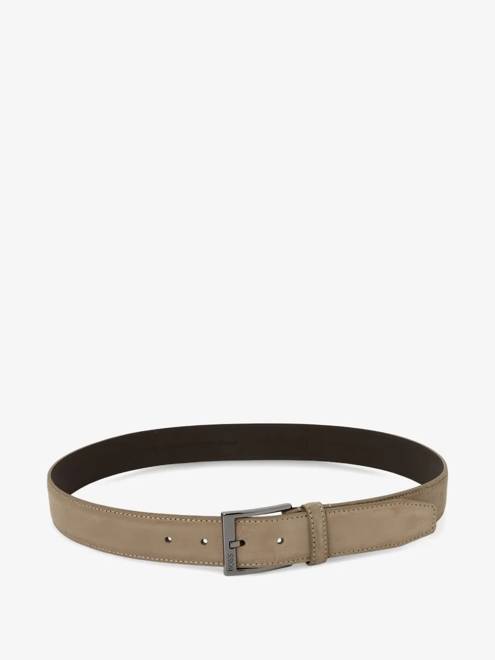 suede-finish buckle-fastening belt - 1
