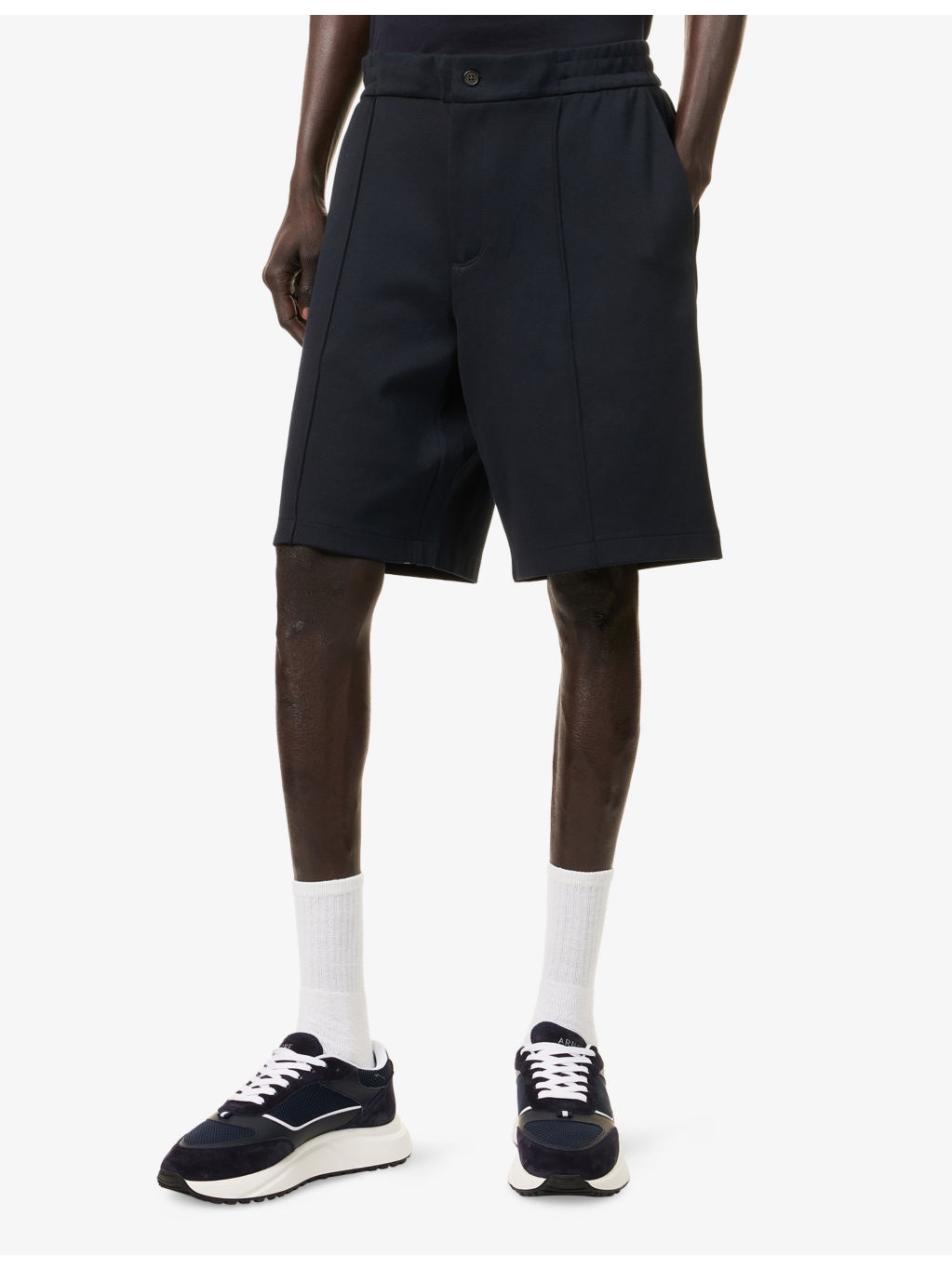 Ribbed Regular-Fit Stretch-Cotton Blend Shorts - 3