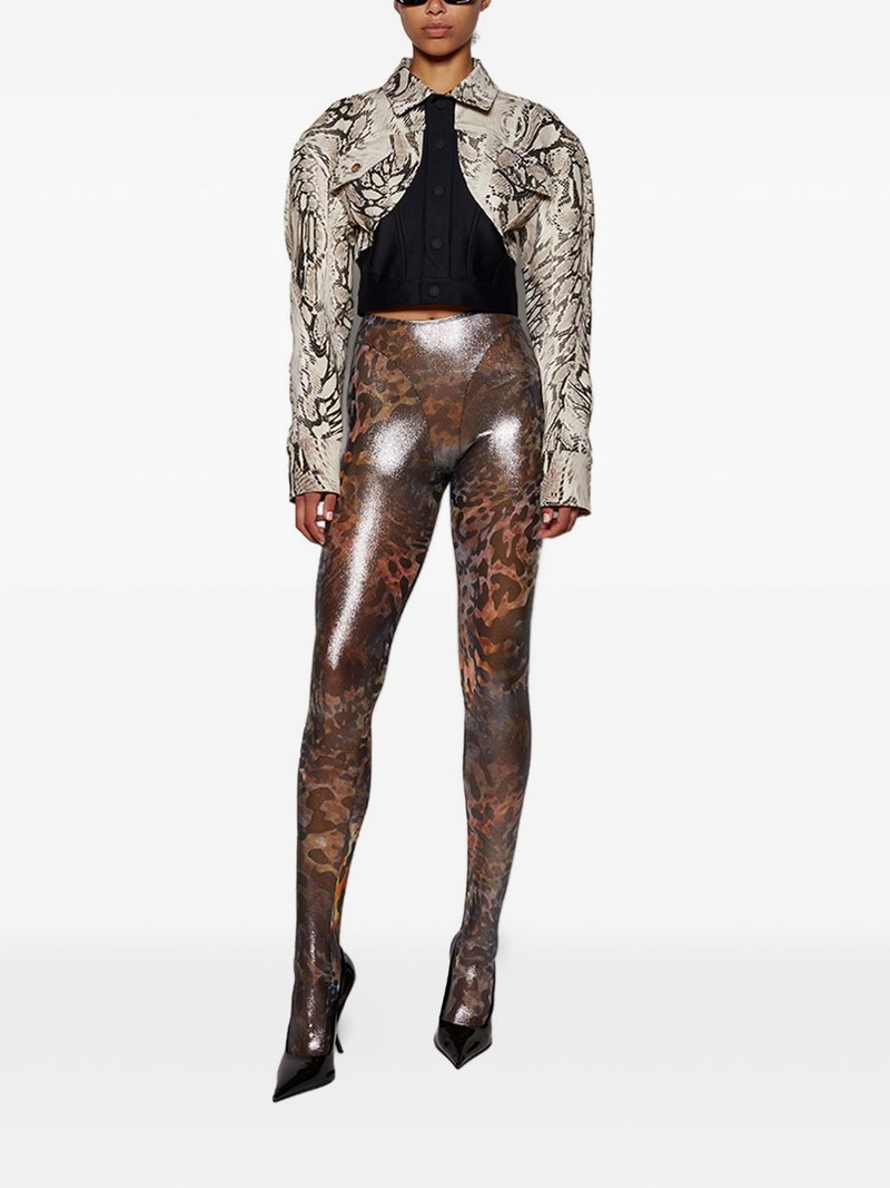 MUGLER printed leggings outlook
