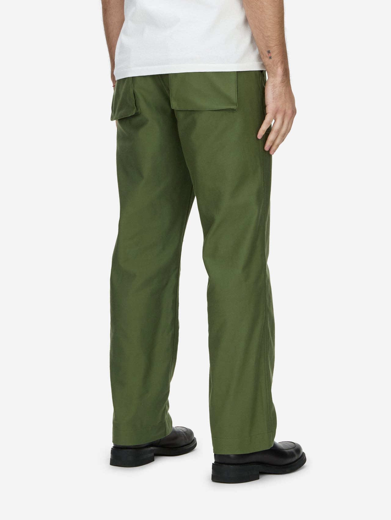 Fatigue Pants - Olive Back Satin - 5