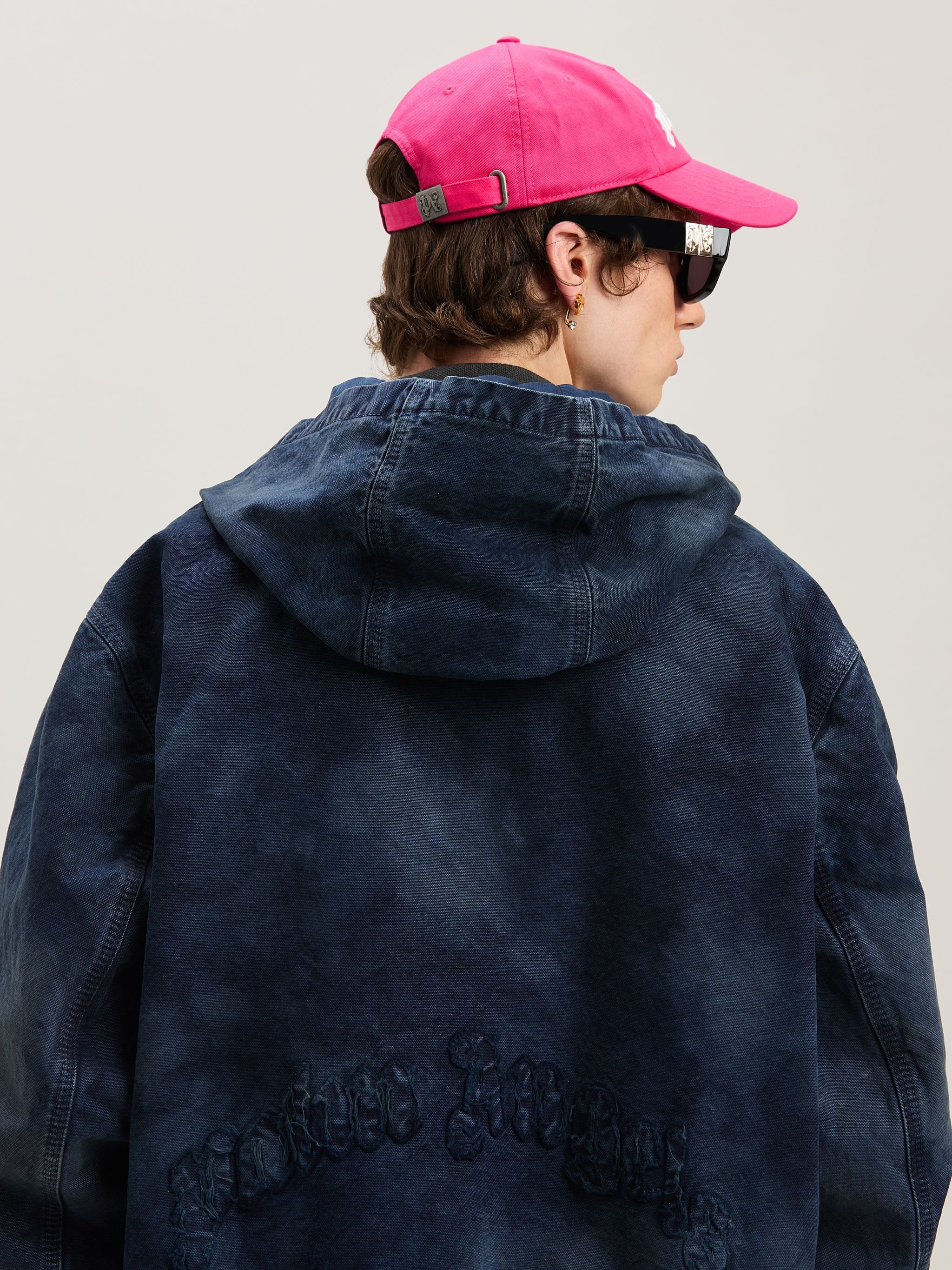 Curved logo Dyed Bomber - 6