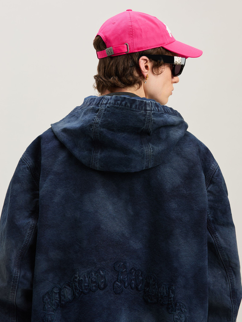 Curved logo Dyed Bomber 6