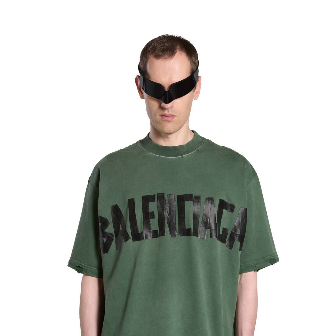 New Tape Type T-shirt Medium Fit in Dark Green - 5