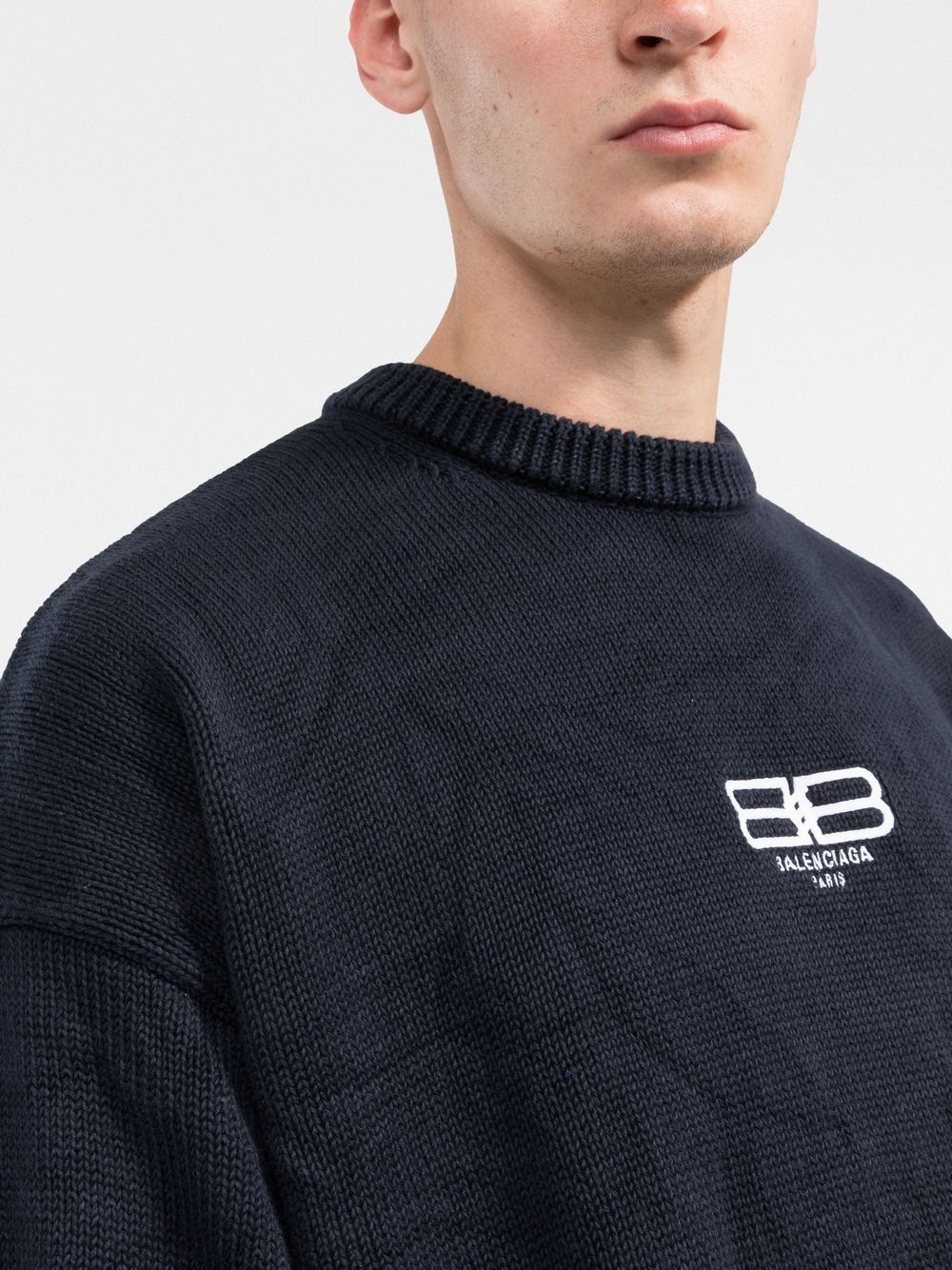 BB logo-embroidered oversize jumper - 5