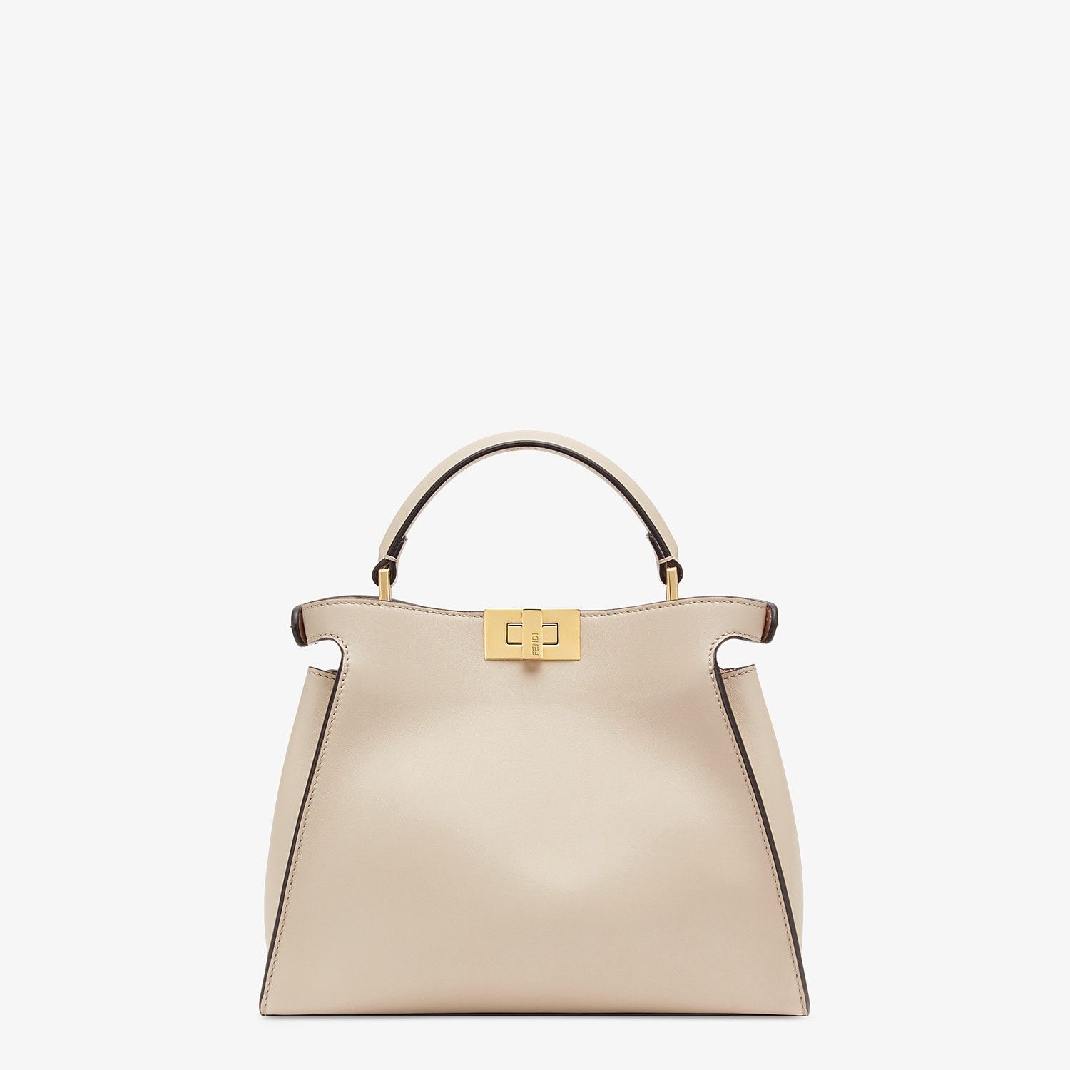 Beige leather bag - 4