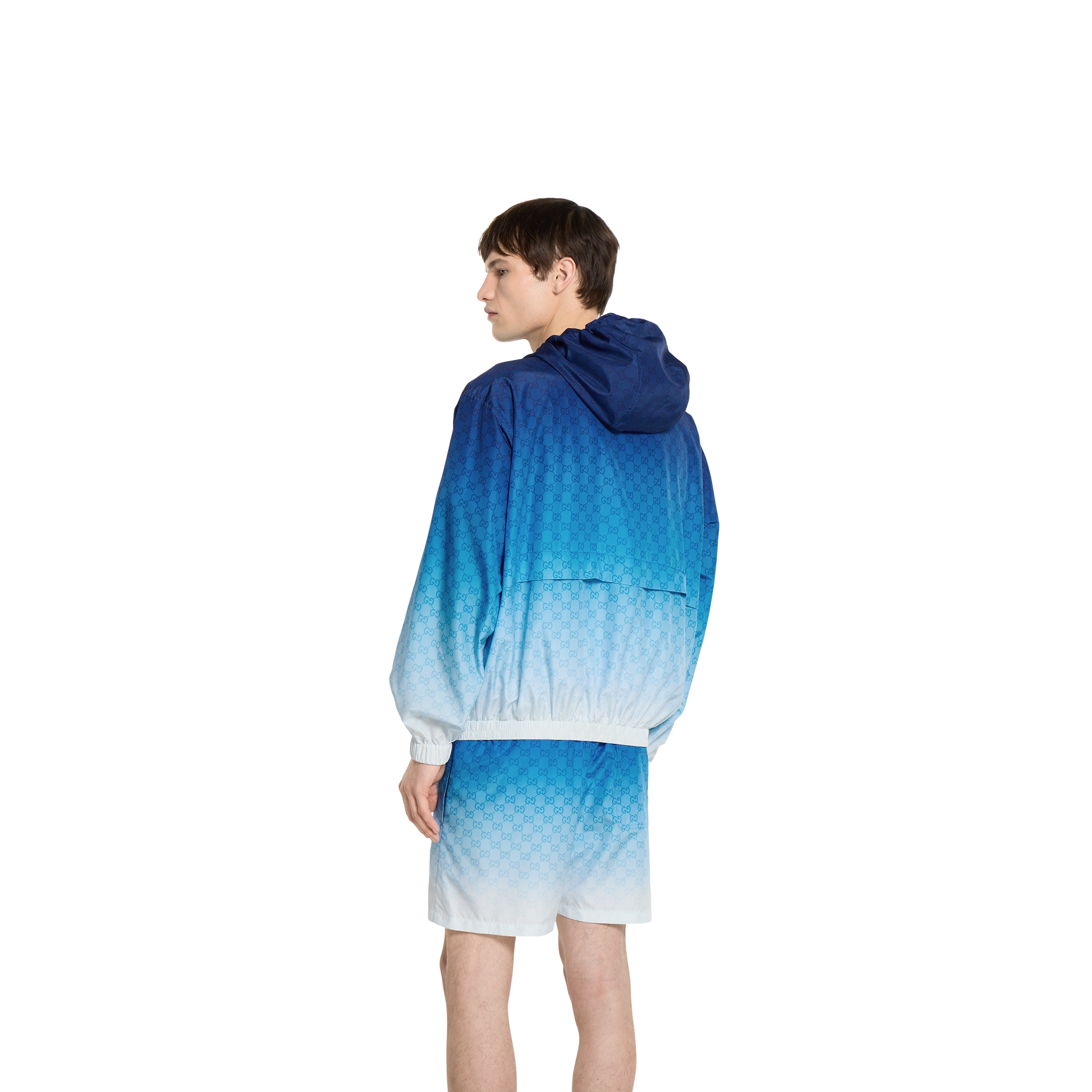Printed technical poplin zip jacket - 4