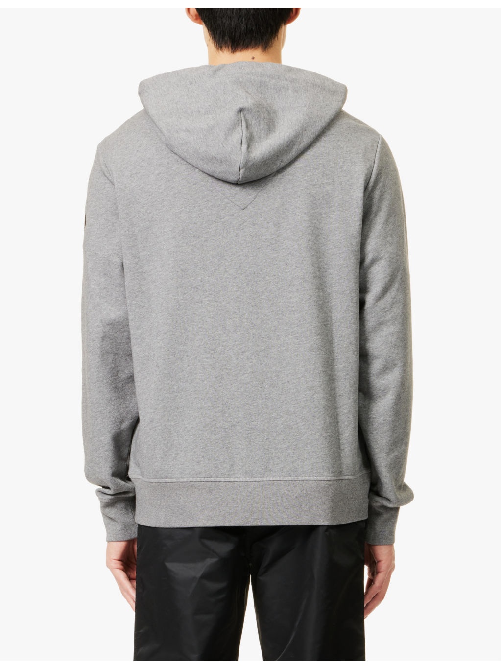 Huron brand-patch cotton-jersey hoody - 4