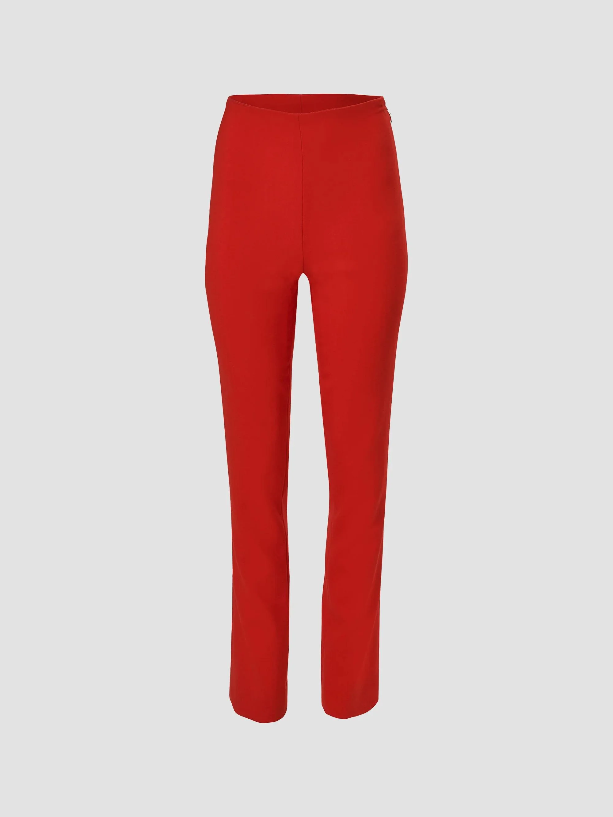 Women's Stretch-Wool Cigarette Pants - Chili Red - 1