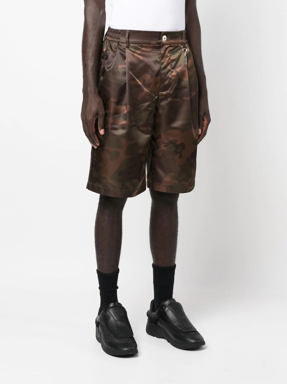 camouflage knee-length shorts - 4