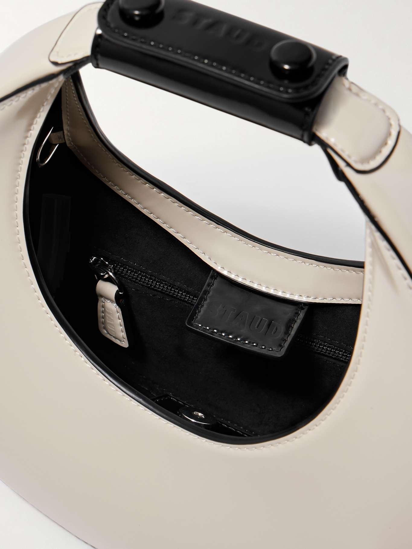 Moon mini glossed-leather shoulder bag - 5