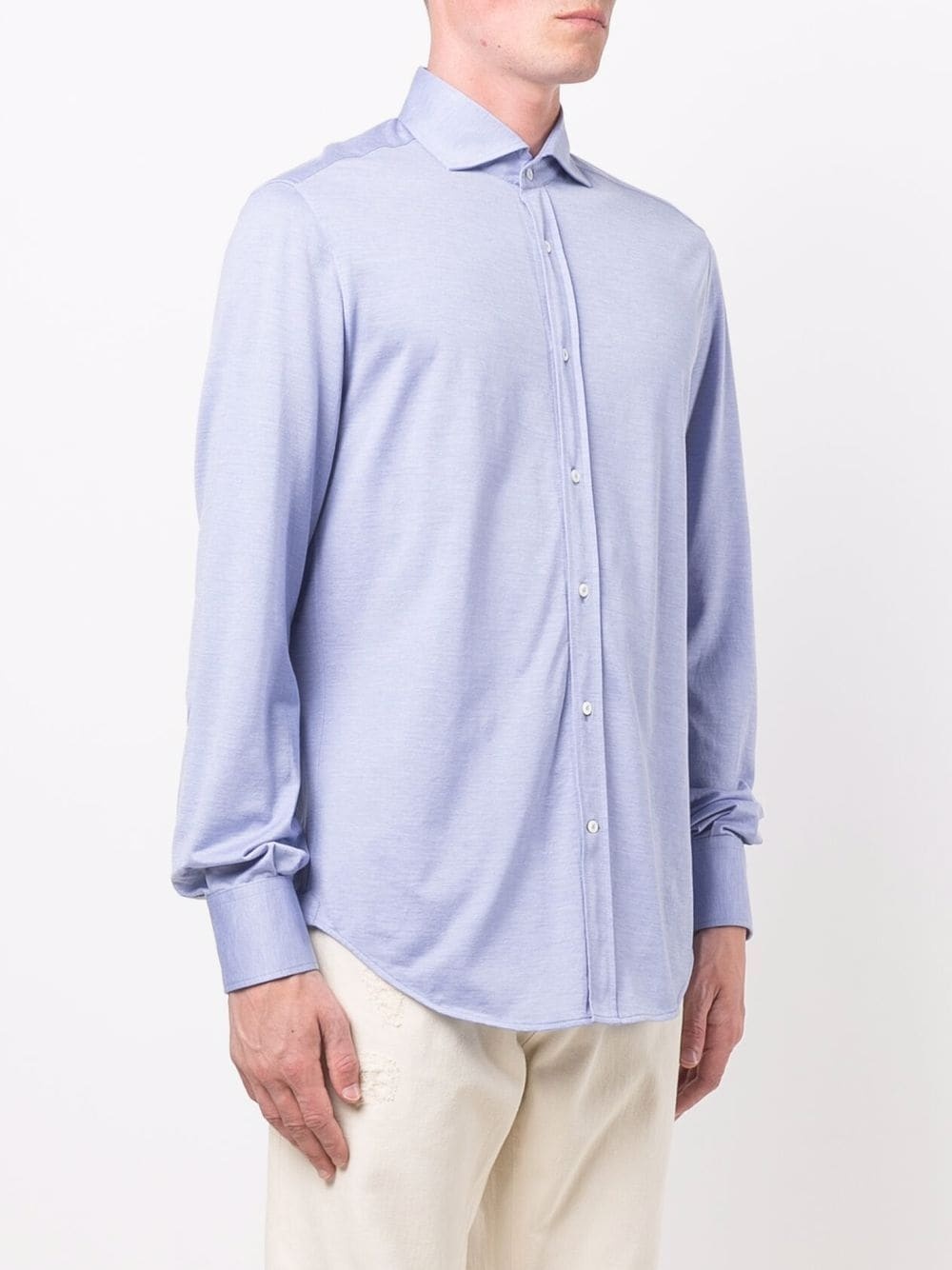 button-down fitted shirt - 3