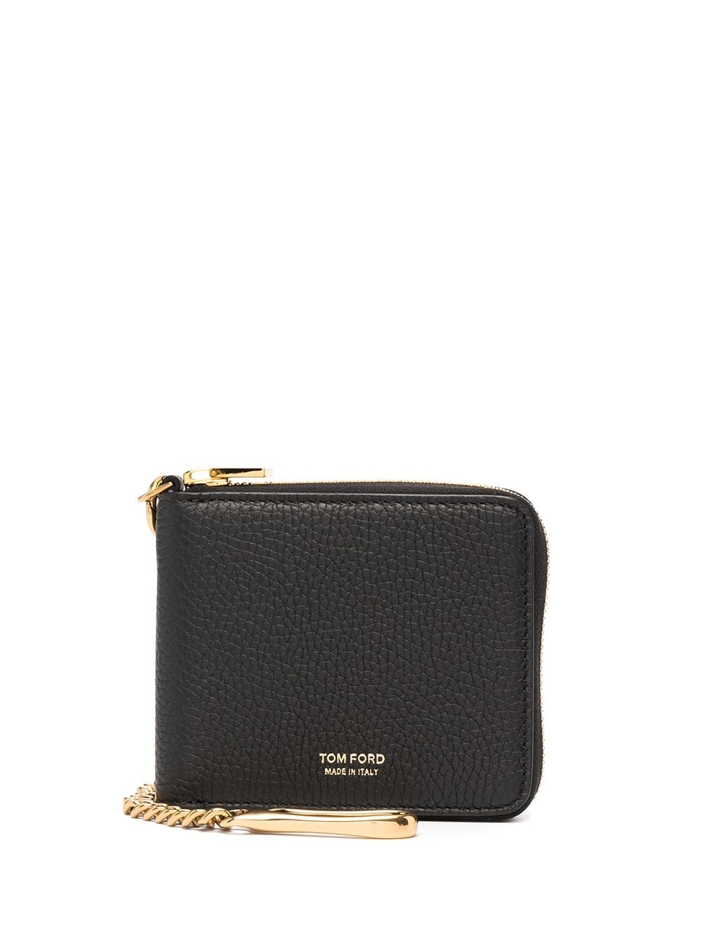 zip-up leather wallet  - 1