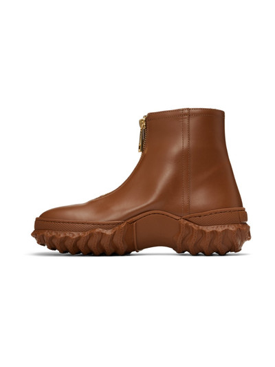 Marni Brown Zip Boots outlook