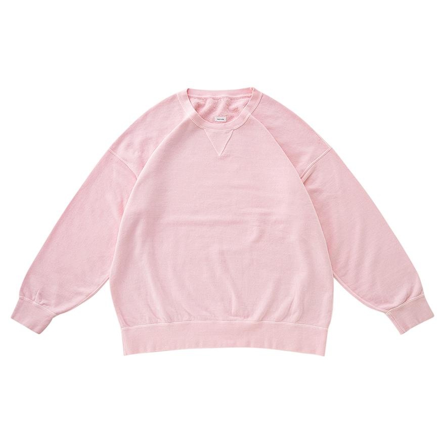 JUMBO SWEAT L/S (VEGGIE DYE) PINK - 1