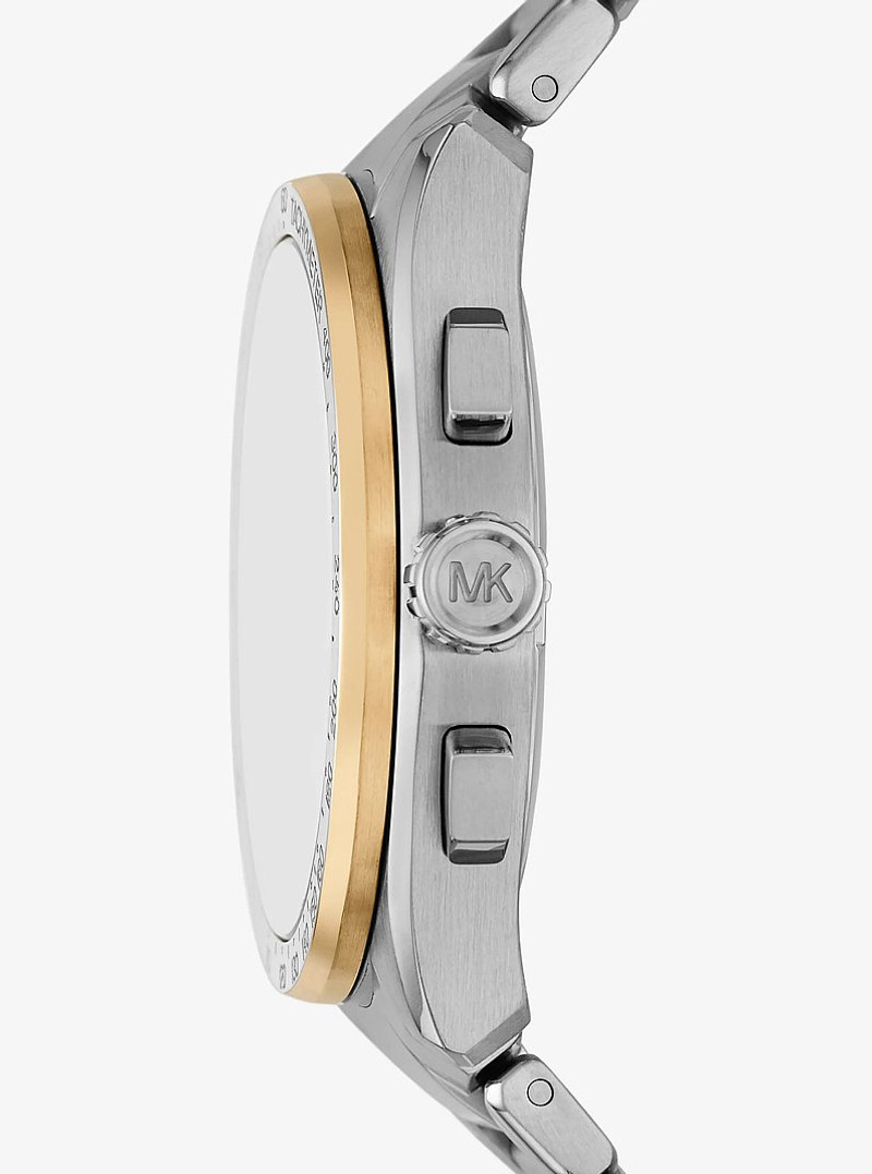 MICHAEL KORS Oversized Accelerator 2.0 Silver-Tone Watch outlook