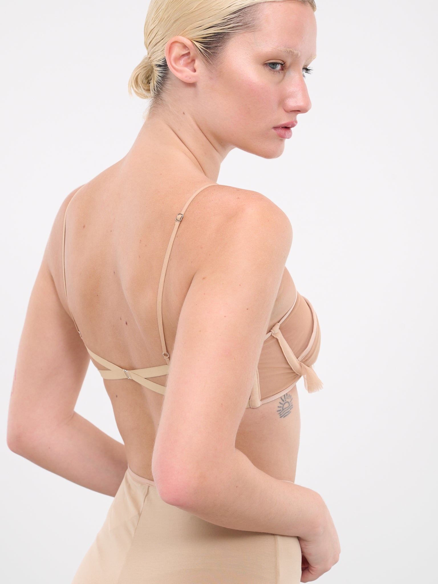Tulle Appliqué Bra - 5
