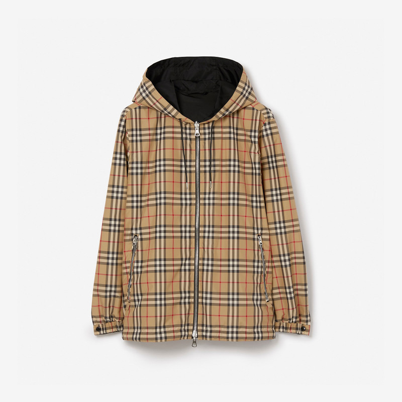 Reversible Vintage Check Hooded Jacket 1