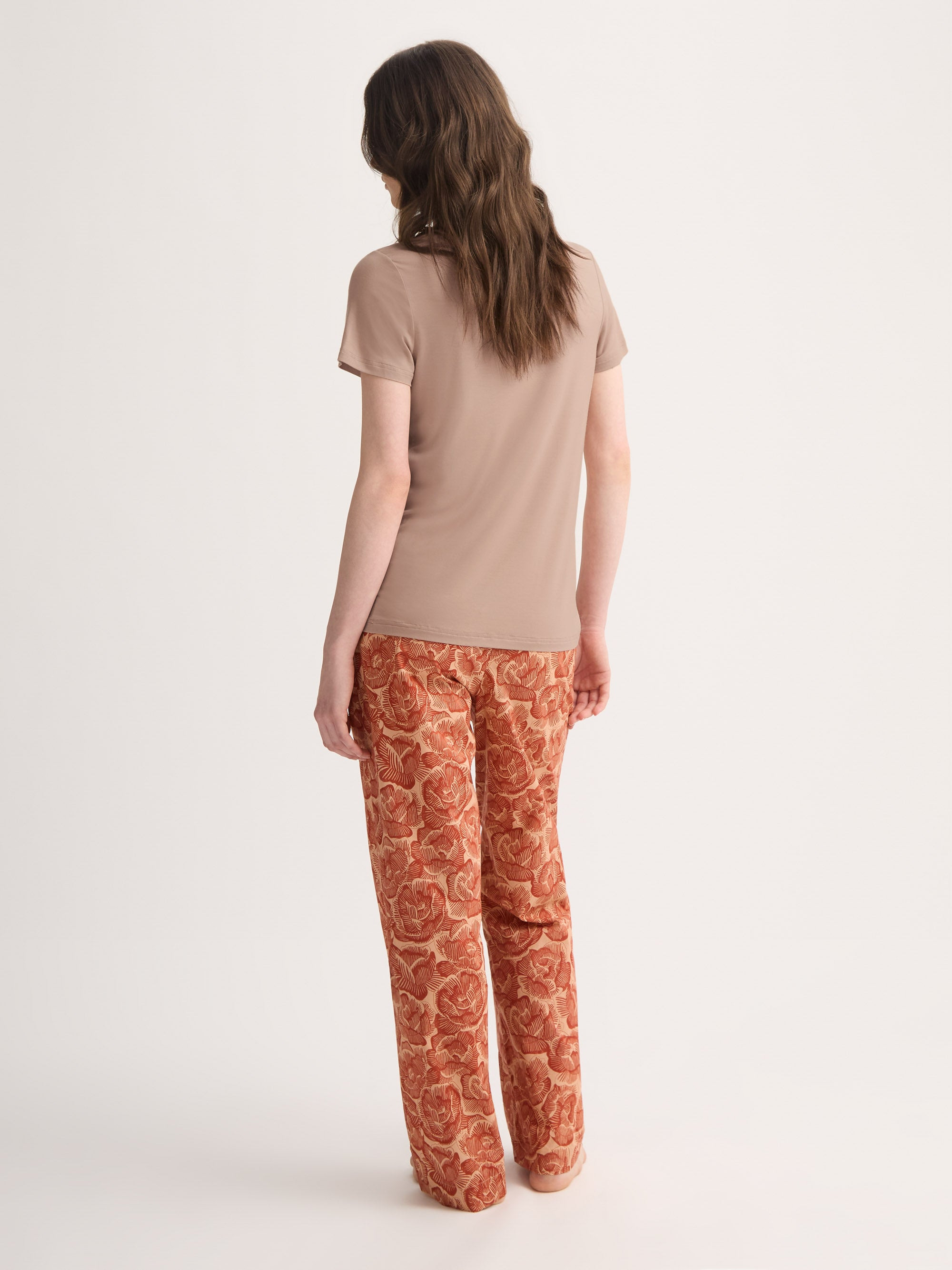 Women's T-Shirt Lara Micro Modal Stretch Almond Blush - 3