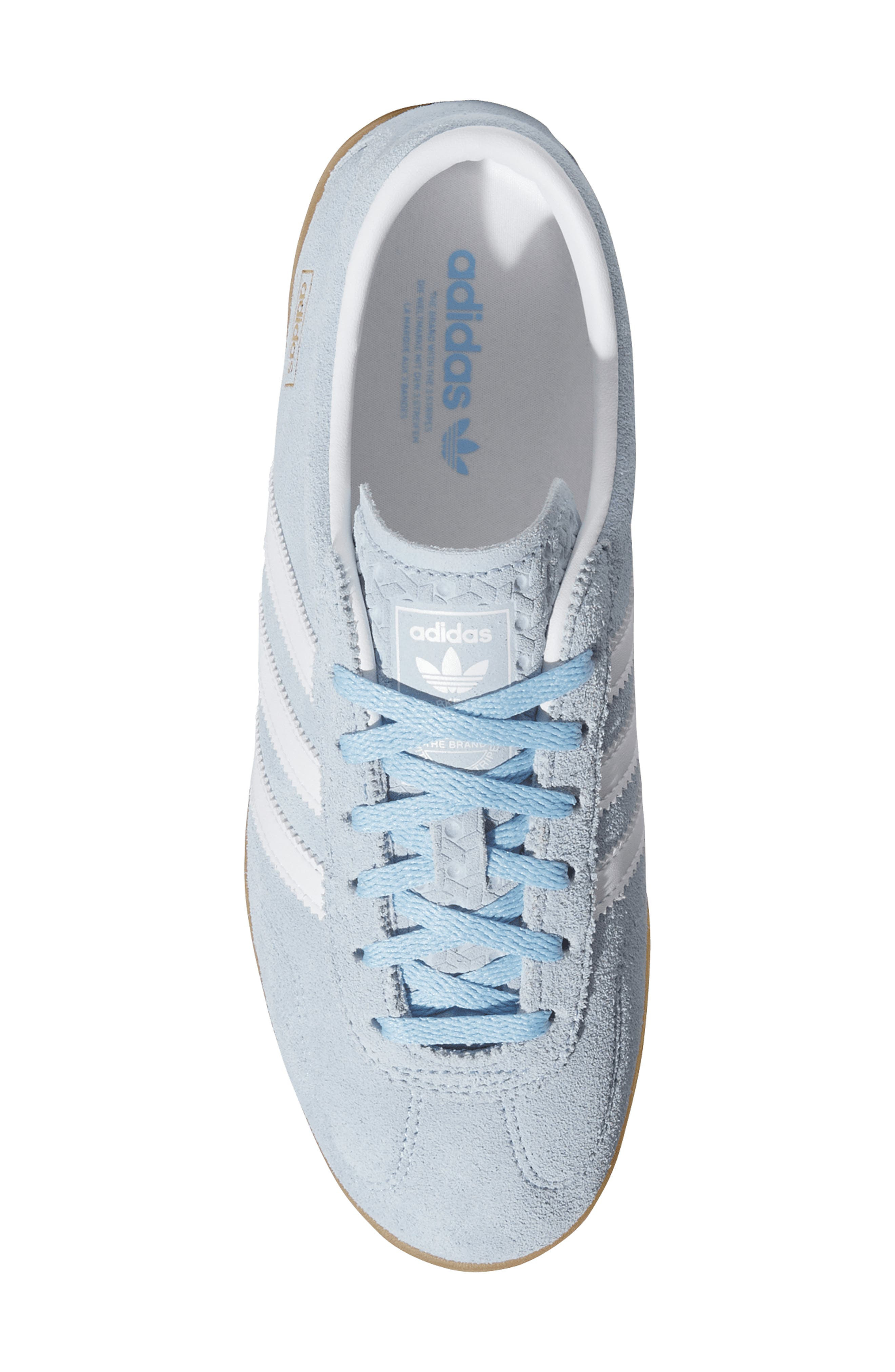 adidas Gazelle Lo Pro Sneaker in Clear Sky/White/Gum at Nordstrom - 4