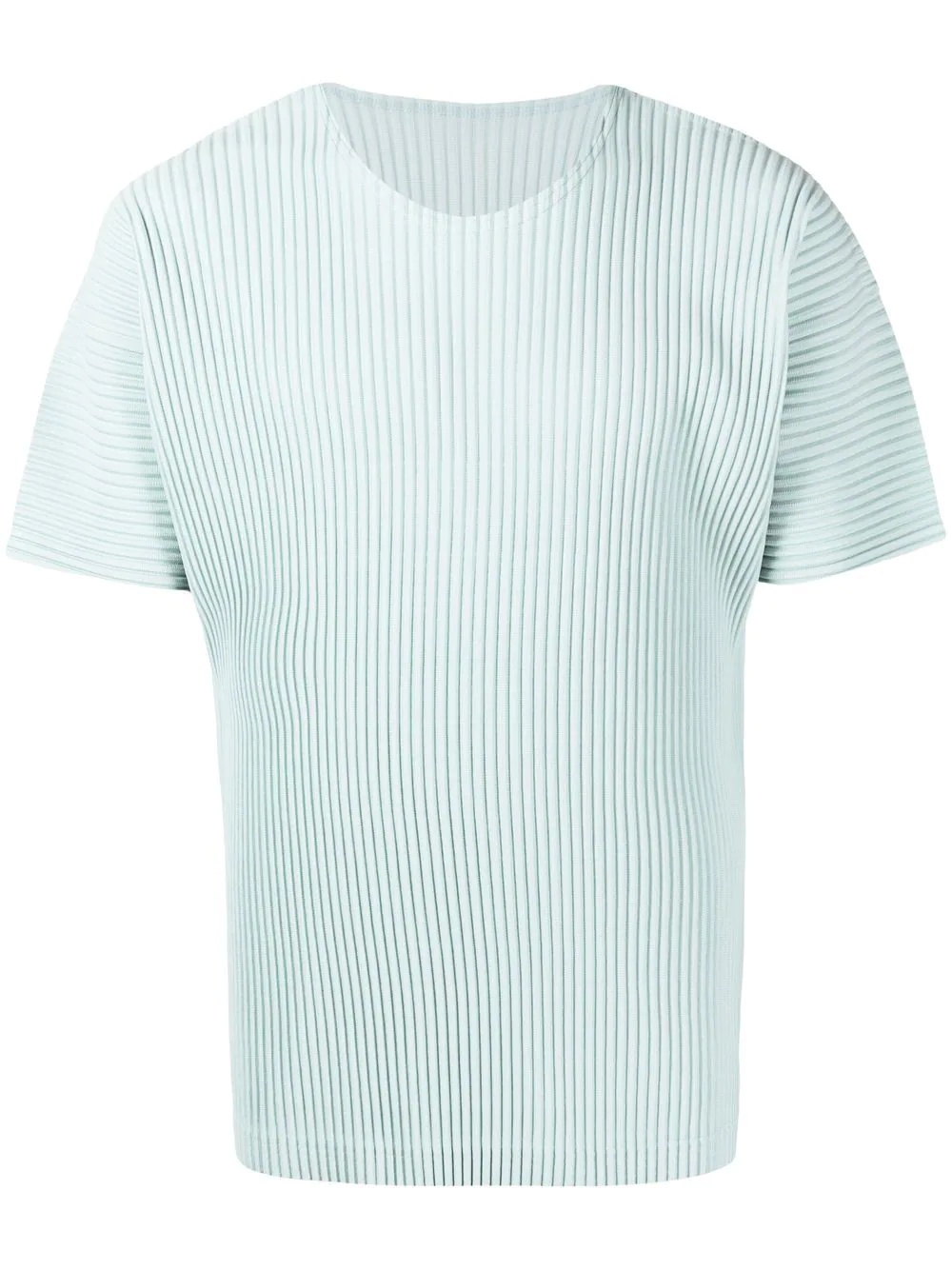 pleated short-sleeved top - 1