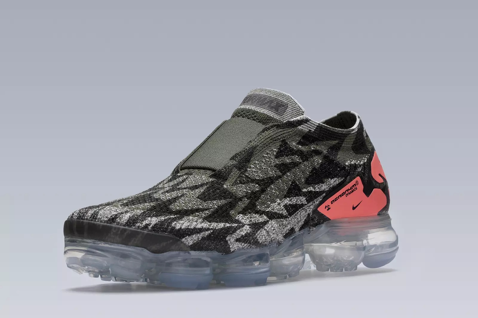 AVM-102 Nike® Air VaporMax Flyknit Moc 2  / Acronym® Sail / Dark Stucco / Cargo Khaki - 8