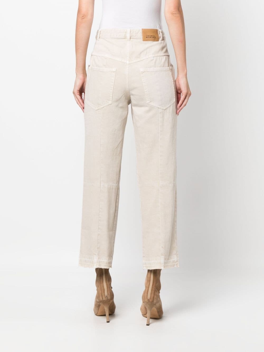 high-rise straight-leg jeans - 4