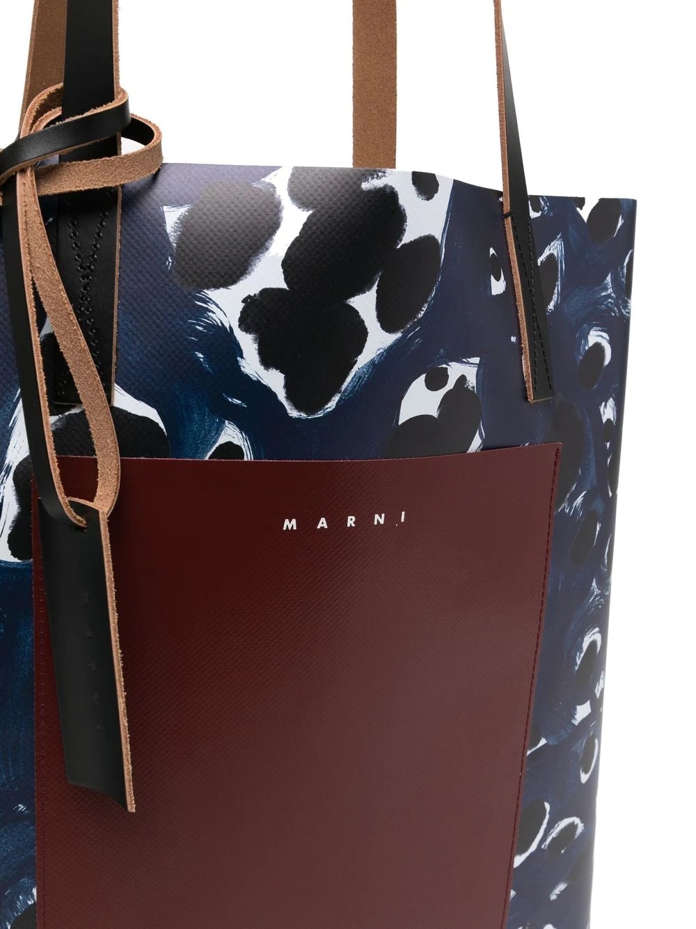 abstract-print tote bag - 4