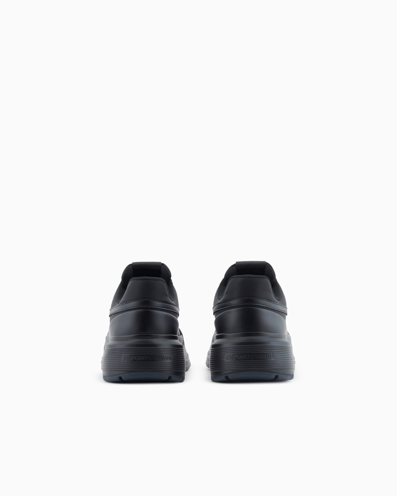 NYLON AND LEATHER SNEAKERS - 4