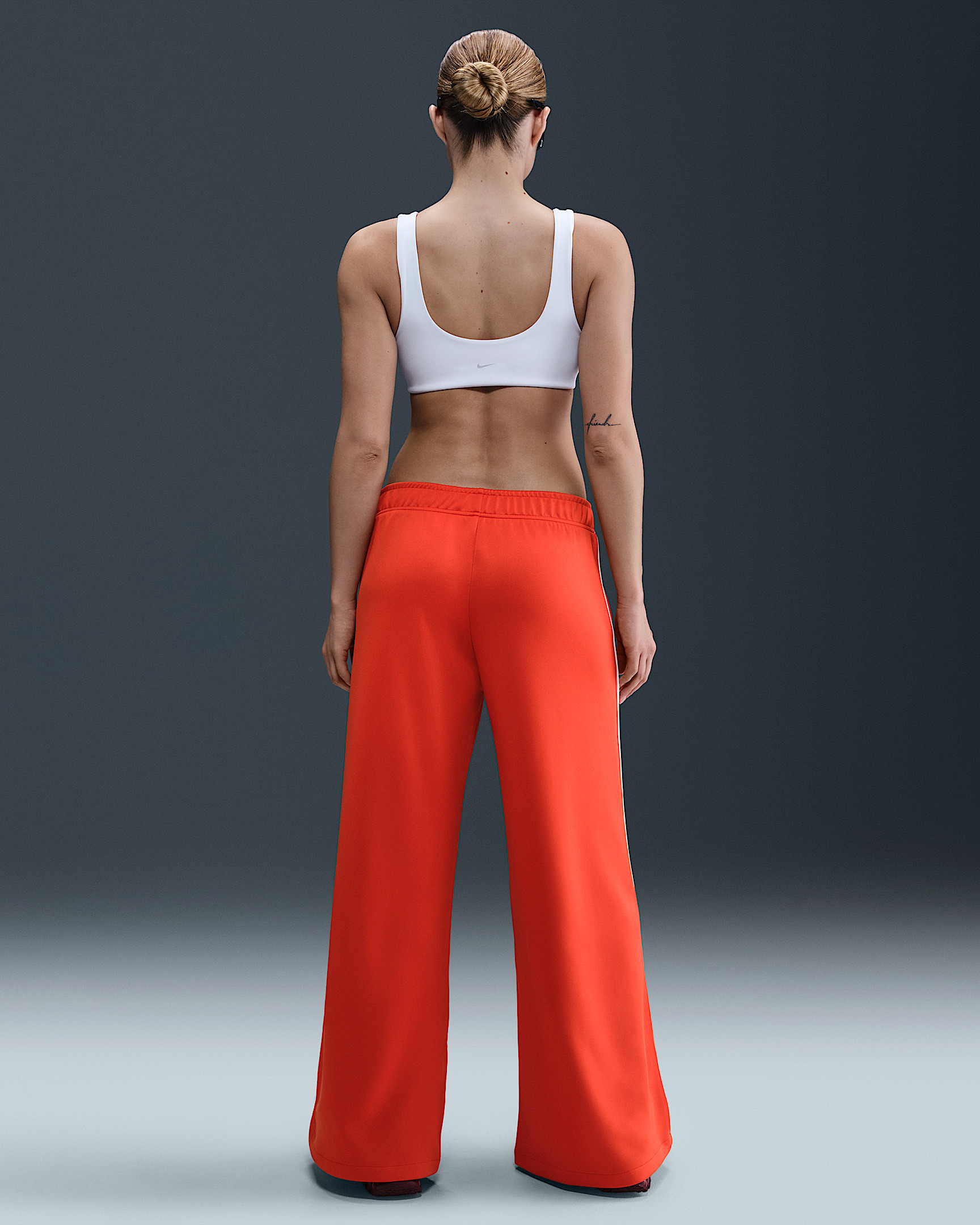 Nike Sportswear Women's Mid-Rise Wide-Leg Track Pants - 4