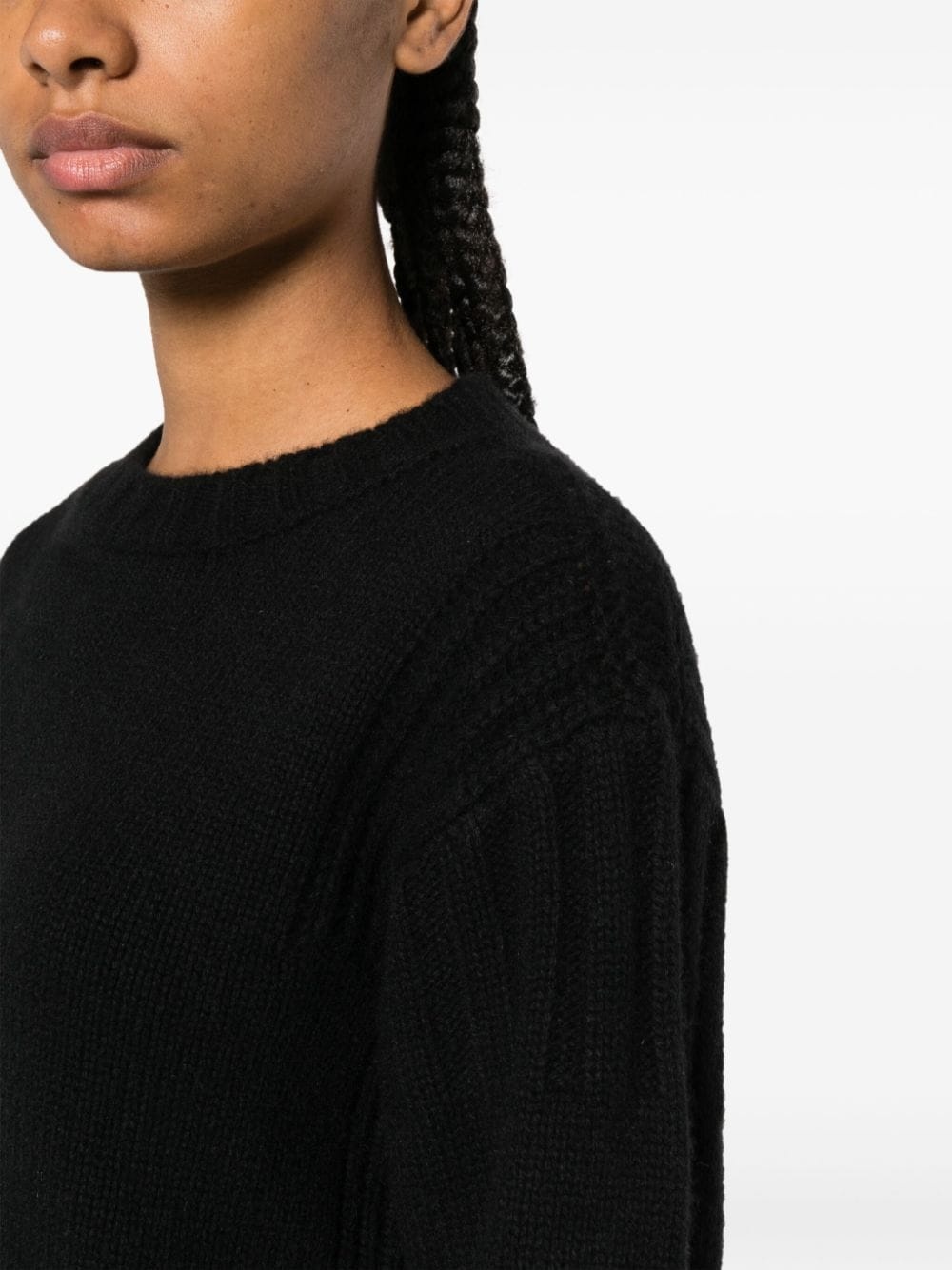 ribbed cashmere jumper - 5