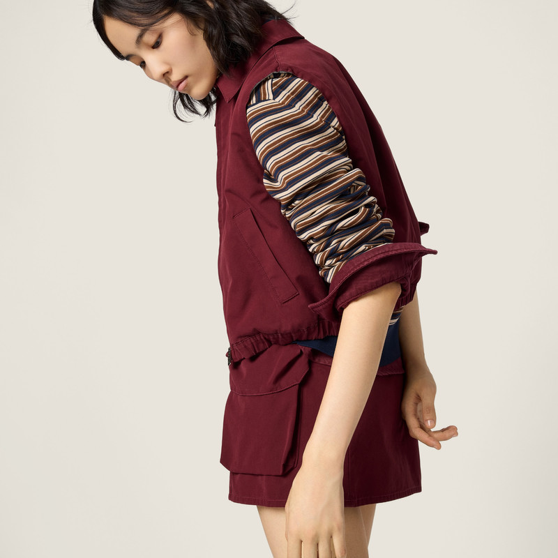 Washed poplin vest 6