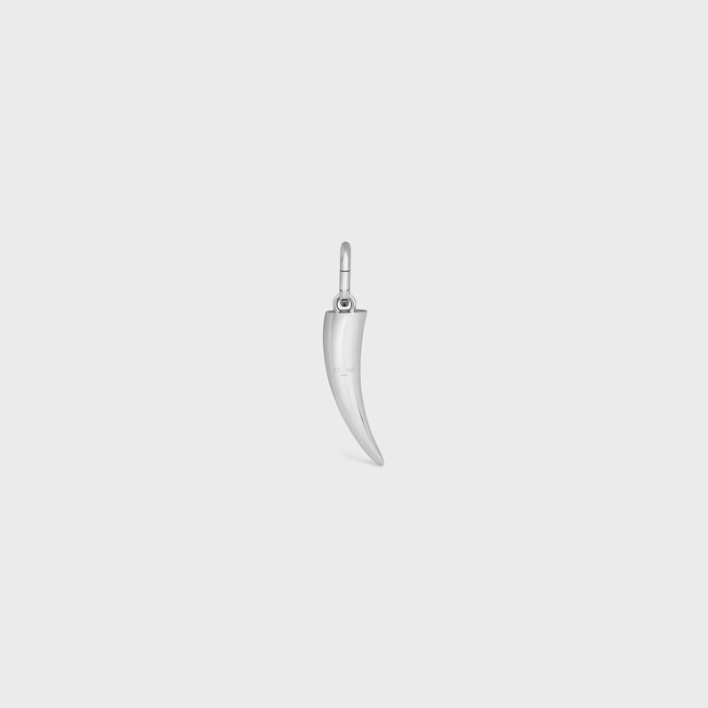 Celine Charms Horn in Brass with Rhodium Finish 4