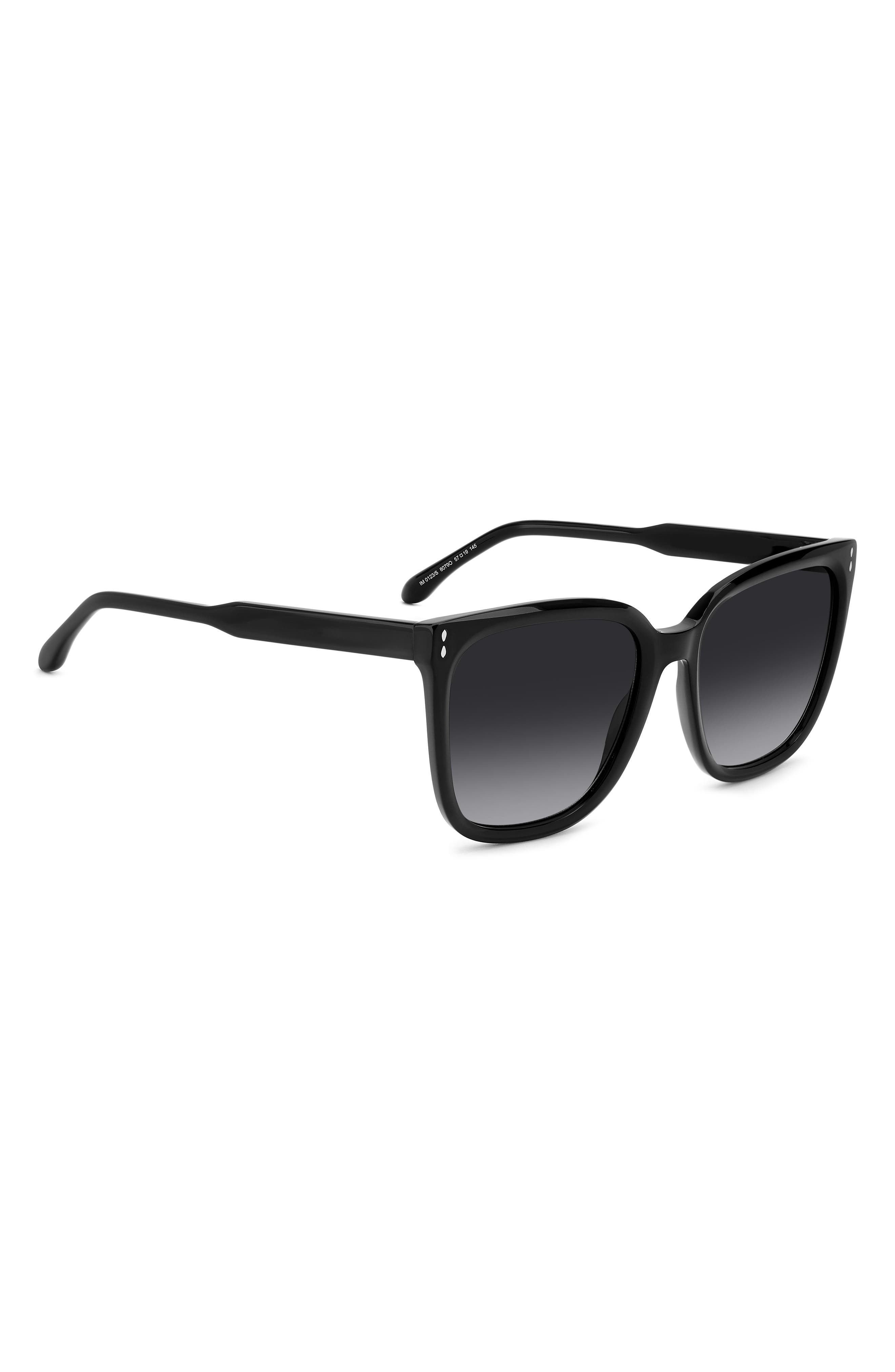 Isabel Marant In Love 57mm Gradient Square Sunglasses in Black/Grey Shaded at Nordstrom - 4