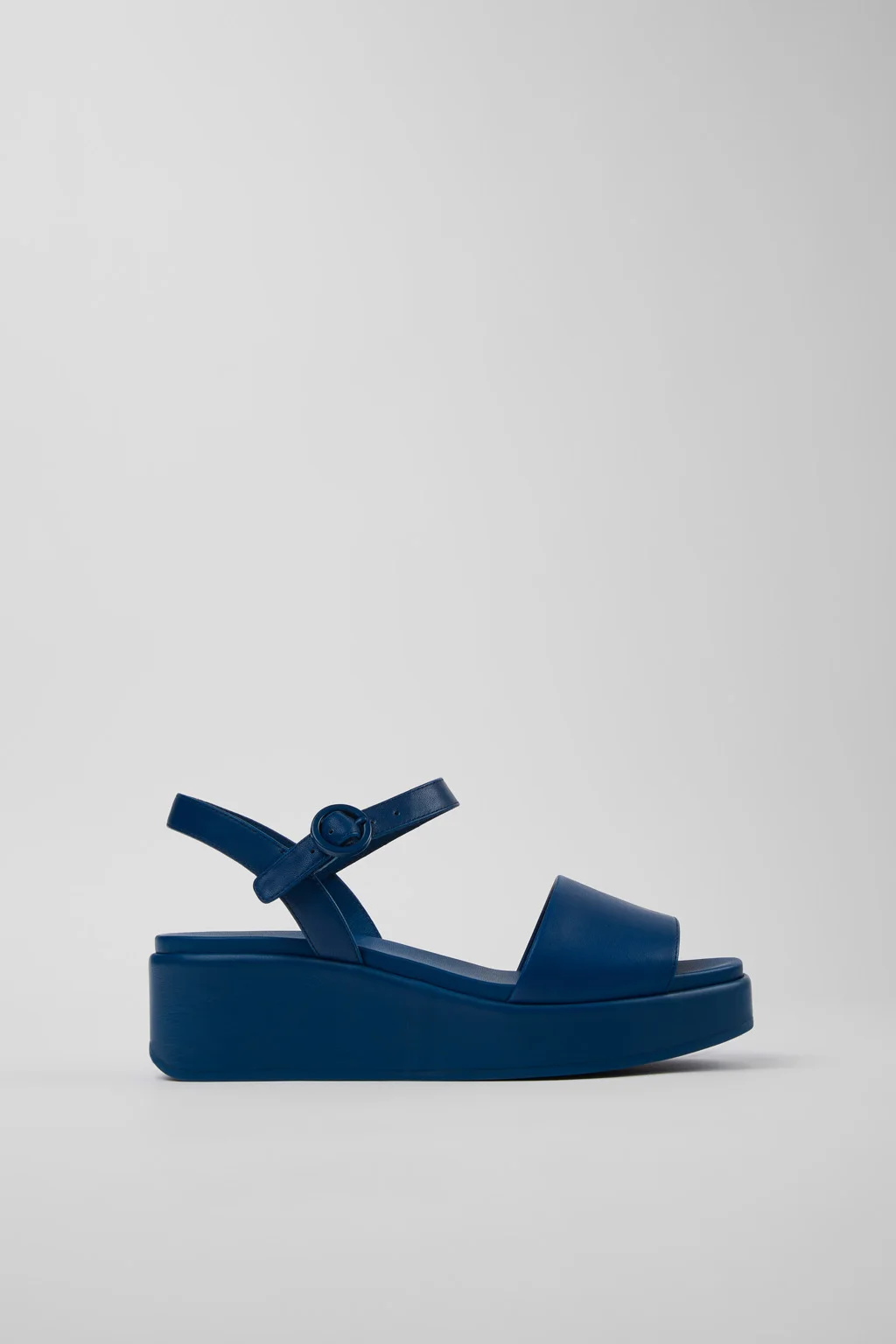 Misia Blue Leather Sandals for Women. - 1